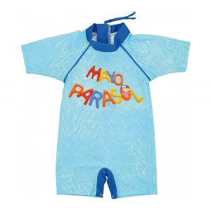 Combinaison anti UV / maillot de bain anti-UV piscine bleue mayoparasol